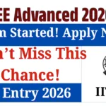 IIT JEE Advanced 2026 Online Form