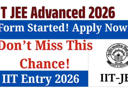 IIT JEE Advanced 2026 Online Form