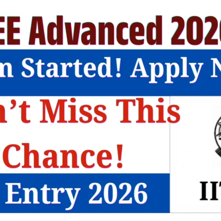 IIT JEE Advanced 2026 Online Form