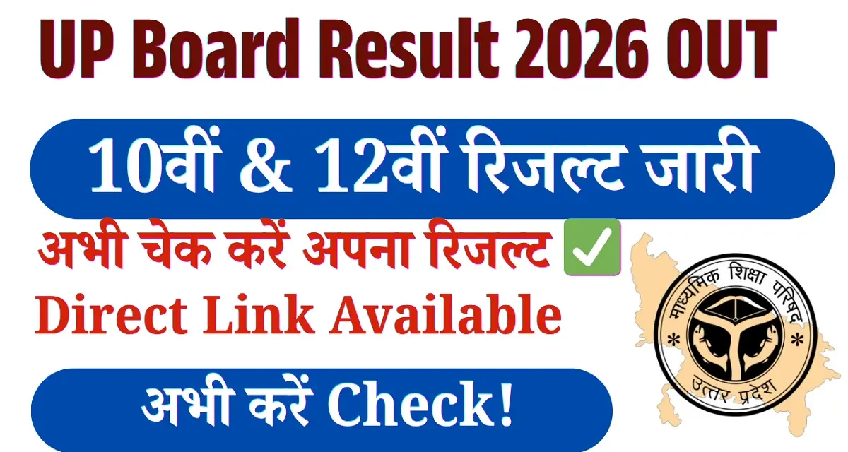 UP Board Result 2026 OUT